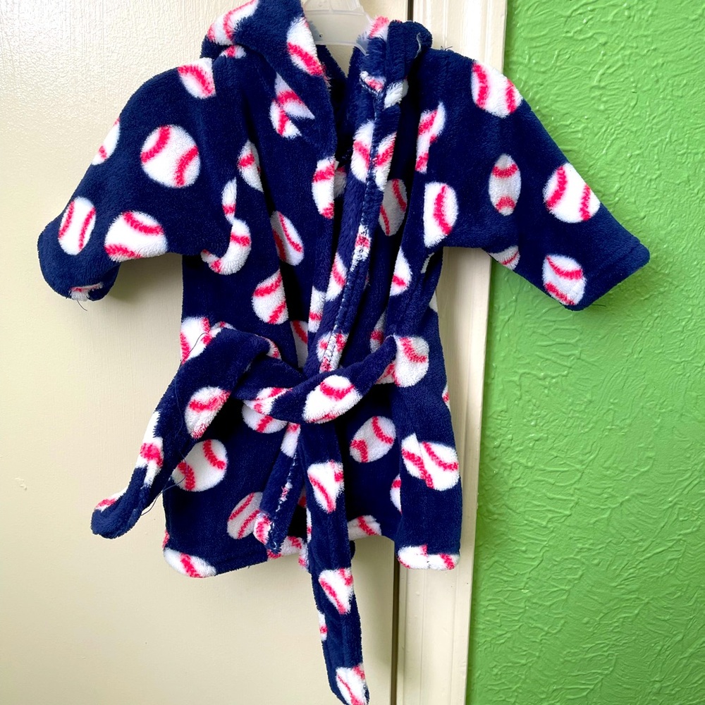 Baby Baseball Robe 0-9 months